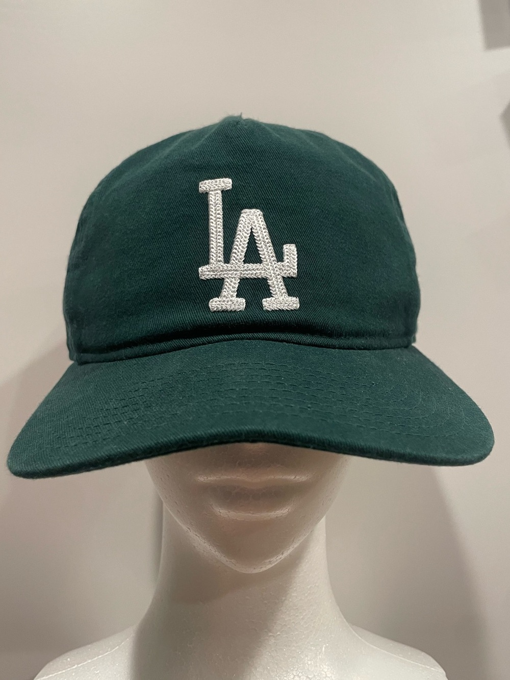 New Era Green LA Embroidered Baseball Cap- soft